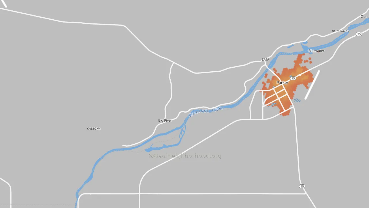 Bike Grade map of 92242, CA