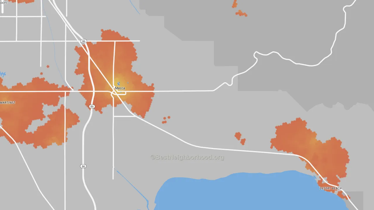 Bike Grade map of 92254, CA