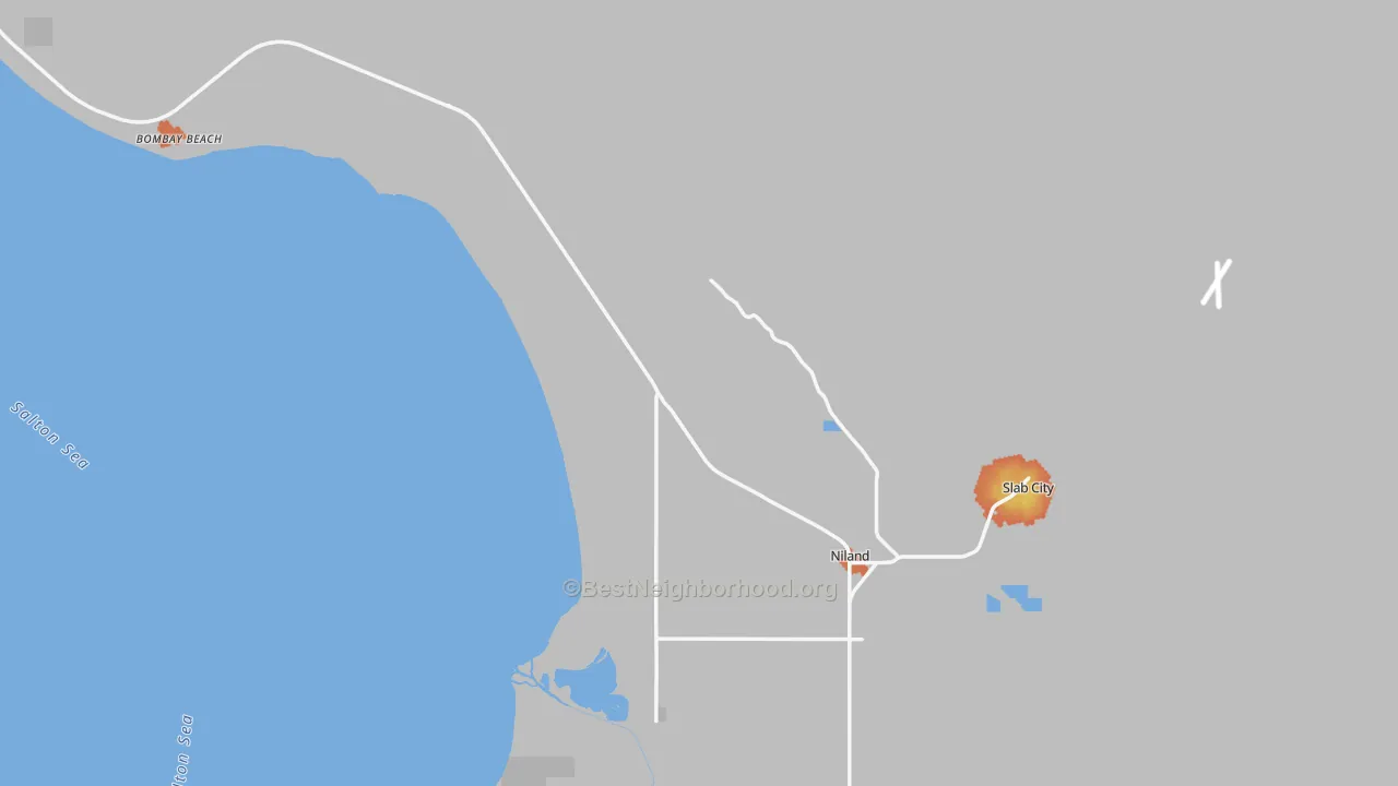 Bike Grade map of 92257, CA
