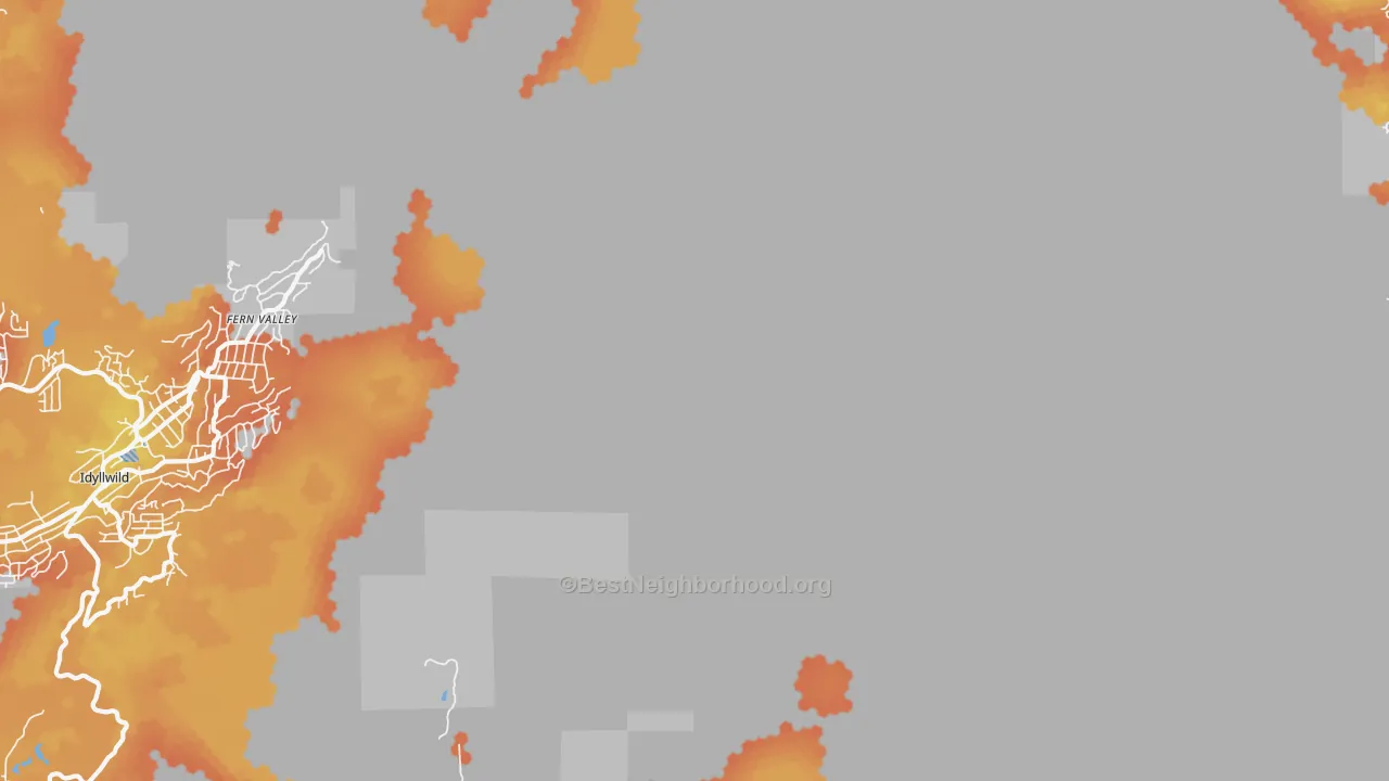 Bike Grade map of 92263, CA