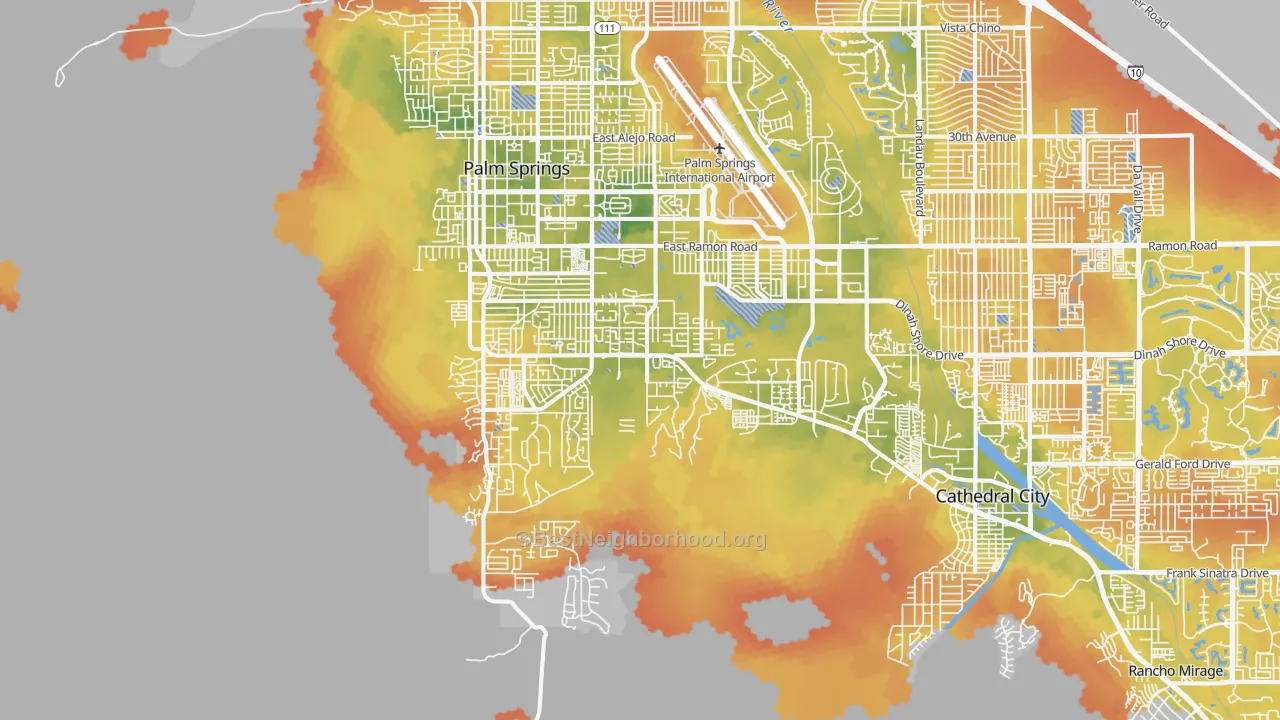 Bike Grade map of 92264, CA
