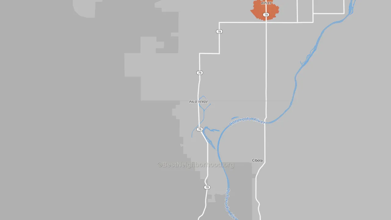 Bike Grade map of 92266, CA