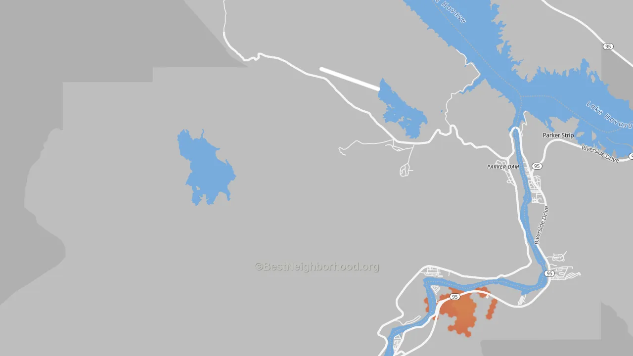 Bike Grade map of 92267, CA