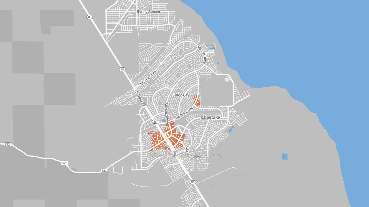 Bike Grade map of 92275, CA