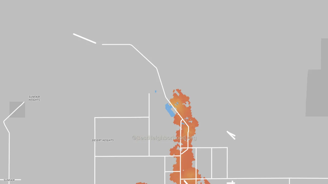 Bike Grade map of 92278, CA