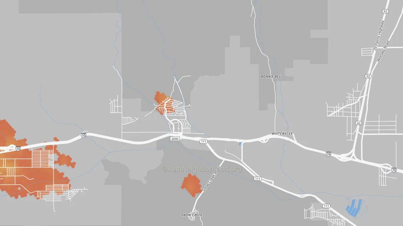 Bike Grade map of 92282, CA