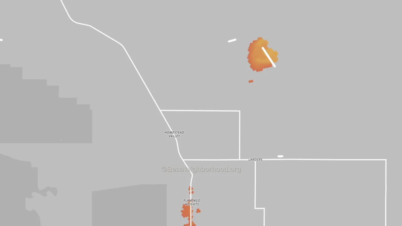 Bike Grade map of 92285, CA
