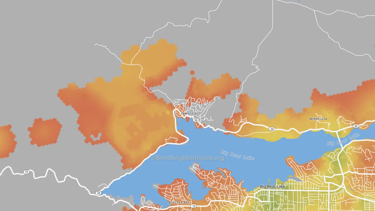 Bike Grade map of 92333, CA