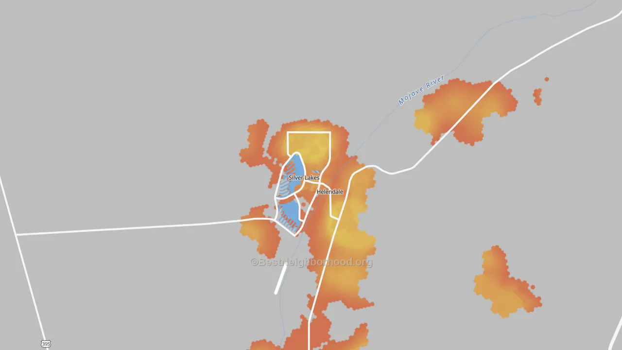 Bike Grade map of 92342, CA