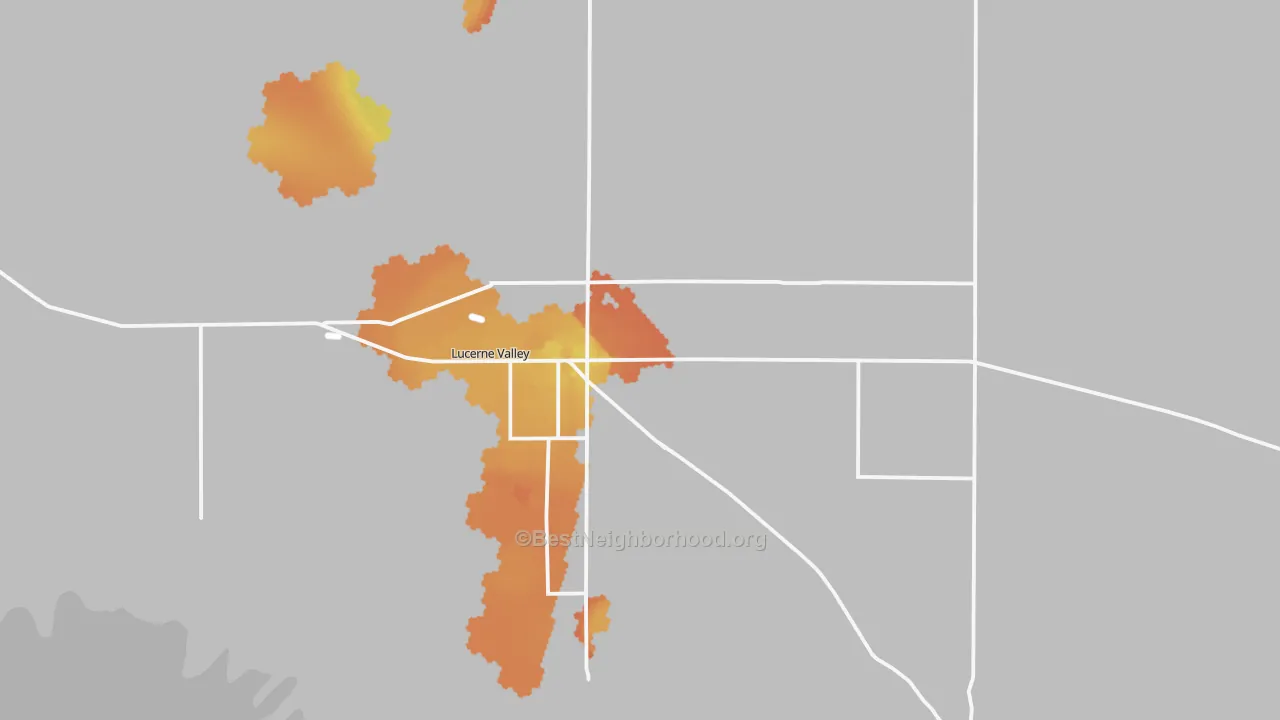 Bike Grade map of 92356, CA
