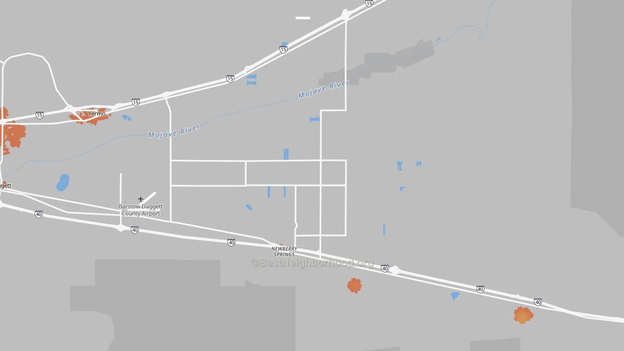 Bike Grade map of 92365, CA