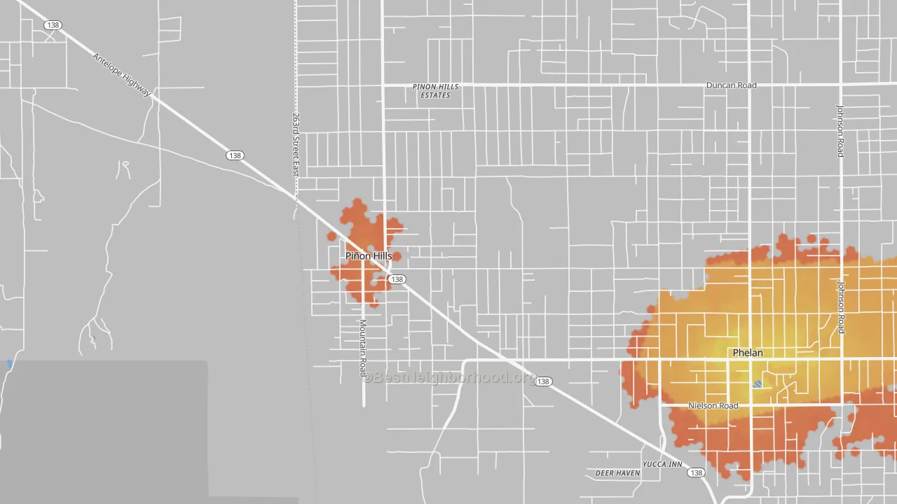 Bike Grade map of 92372, CA