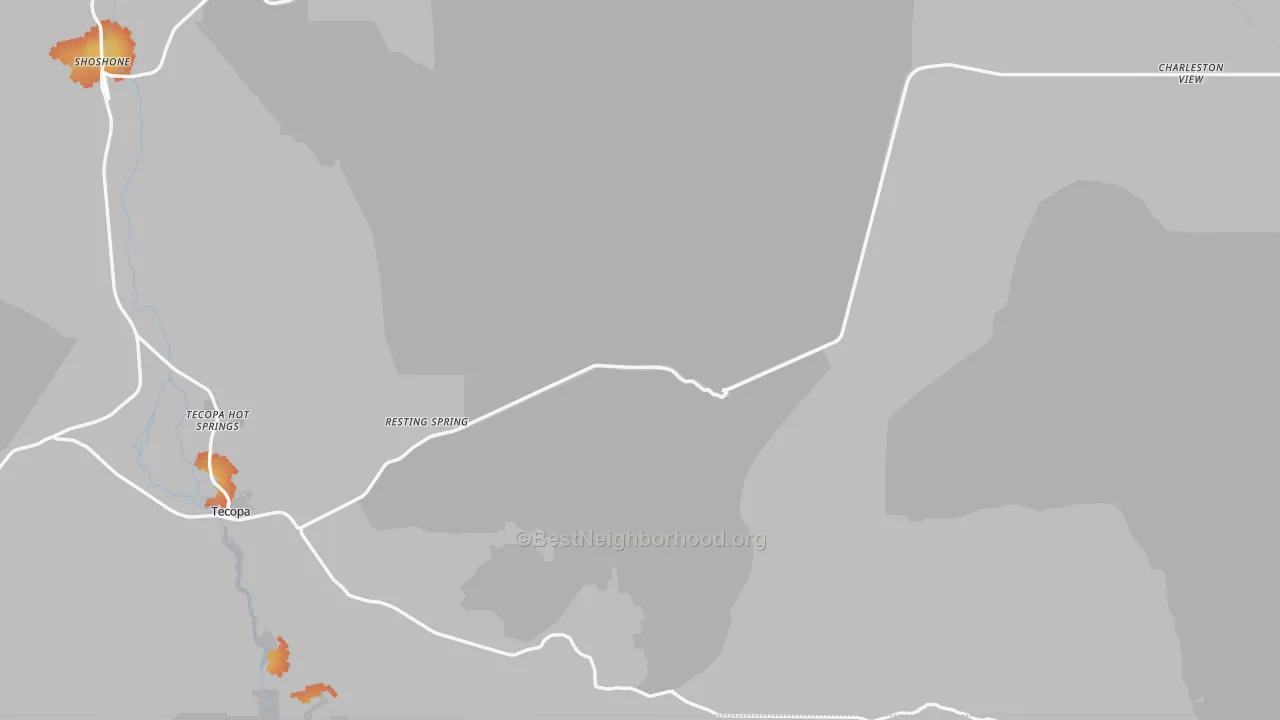 Bike Grade map of 92389, CA
