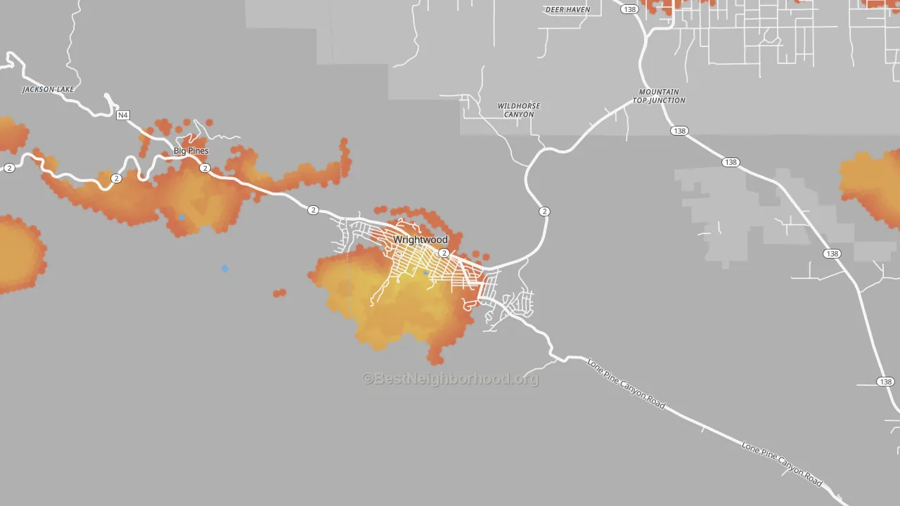 Bike Grade map of 92397, CA