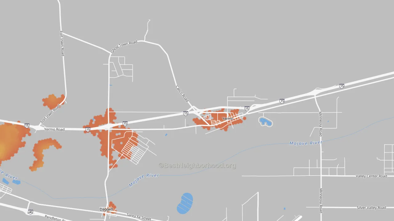 Bike Grade map of 92398, CA
