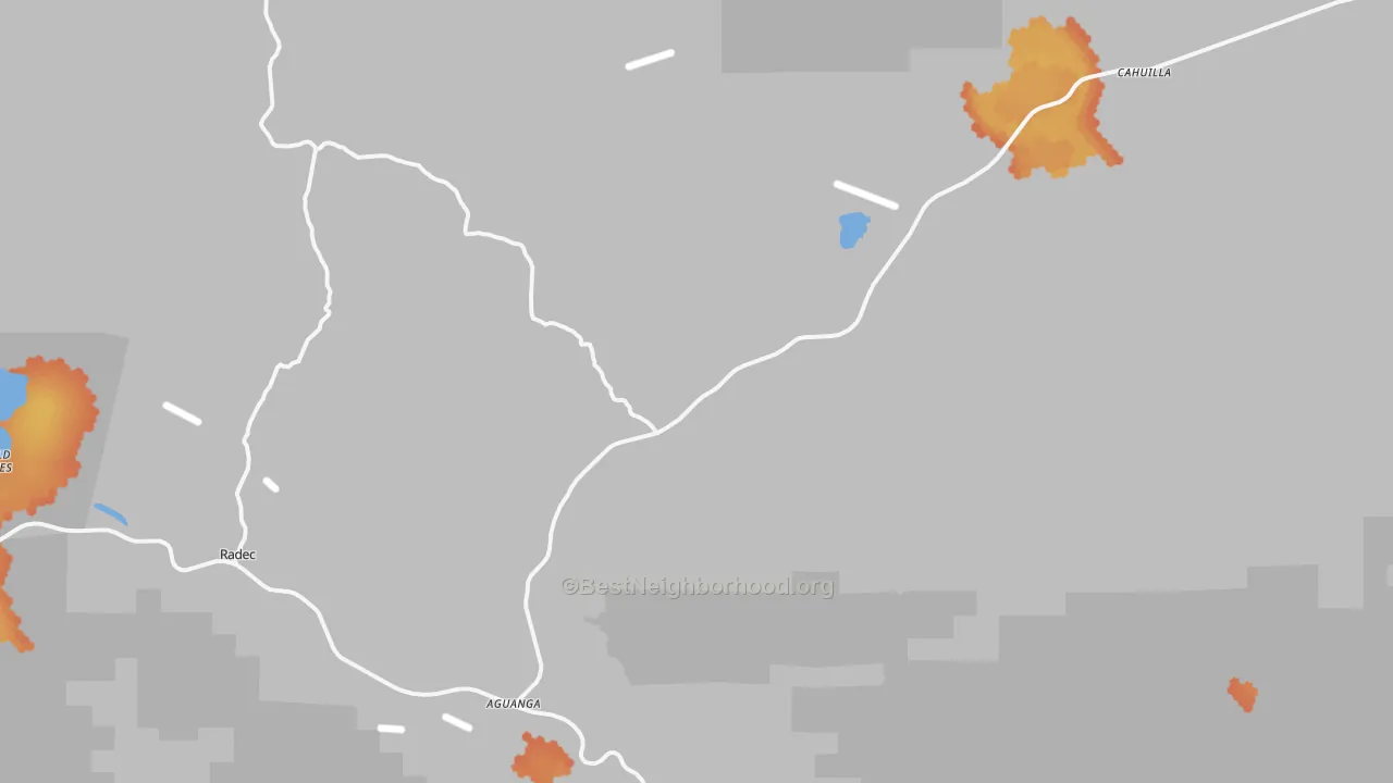 Bike Grade map of 92536, CA
