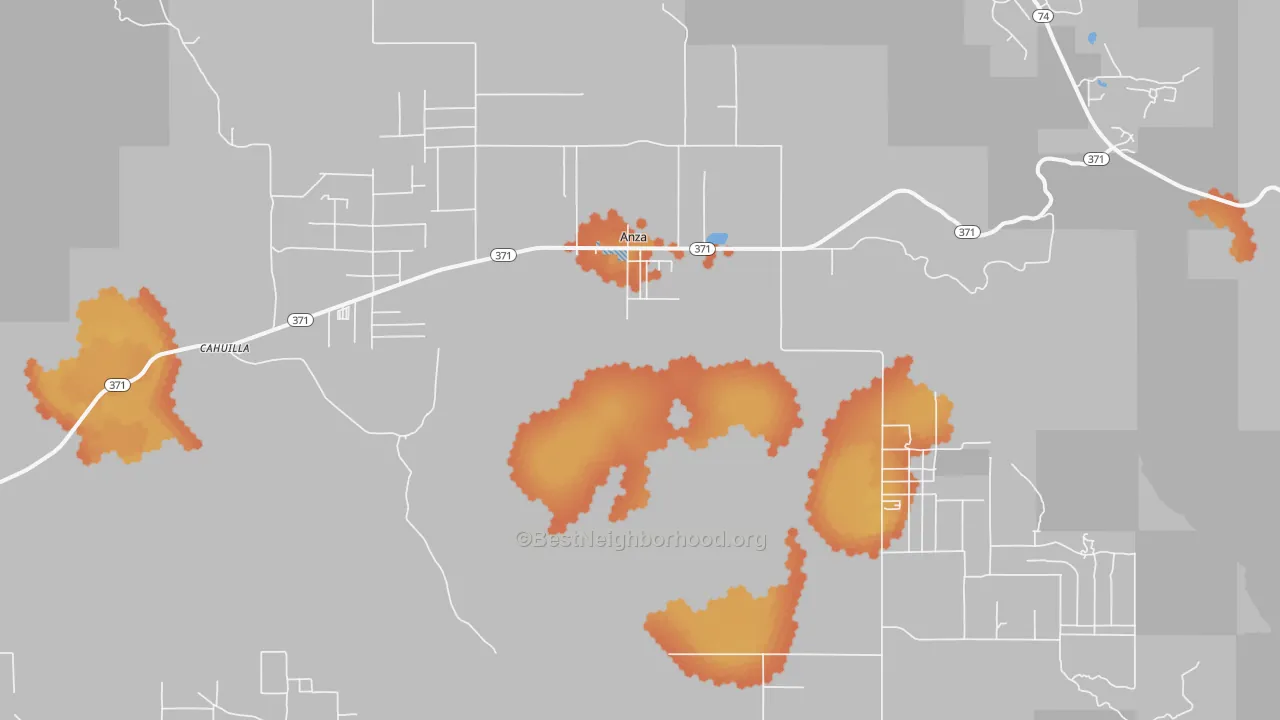 Bike Grade map of 92539, CA