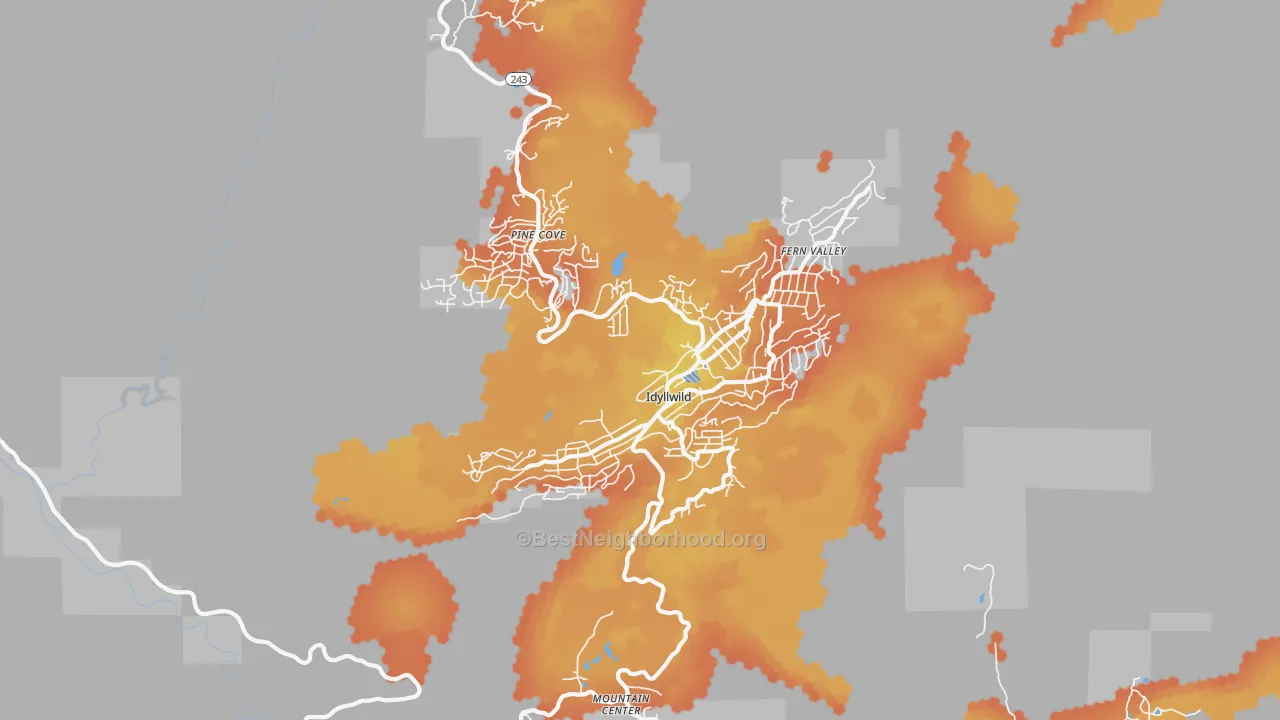 Bike Grade map of 92549, CA