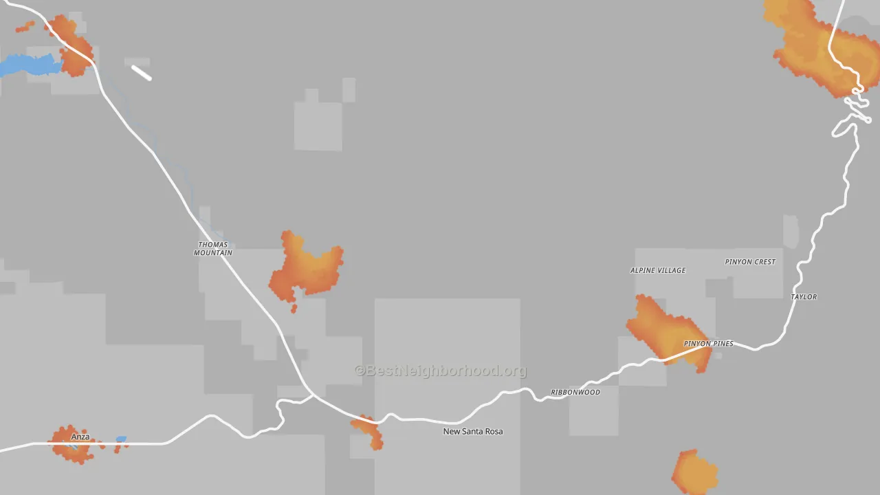 Bike Grade map of 92561, CA