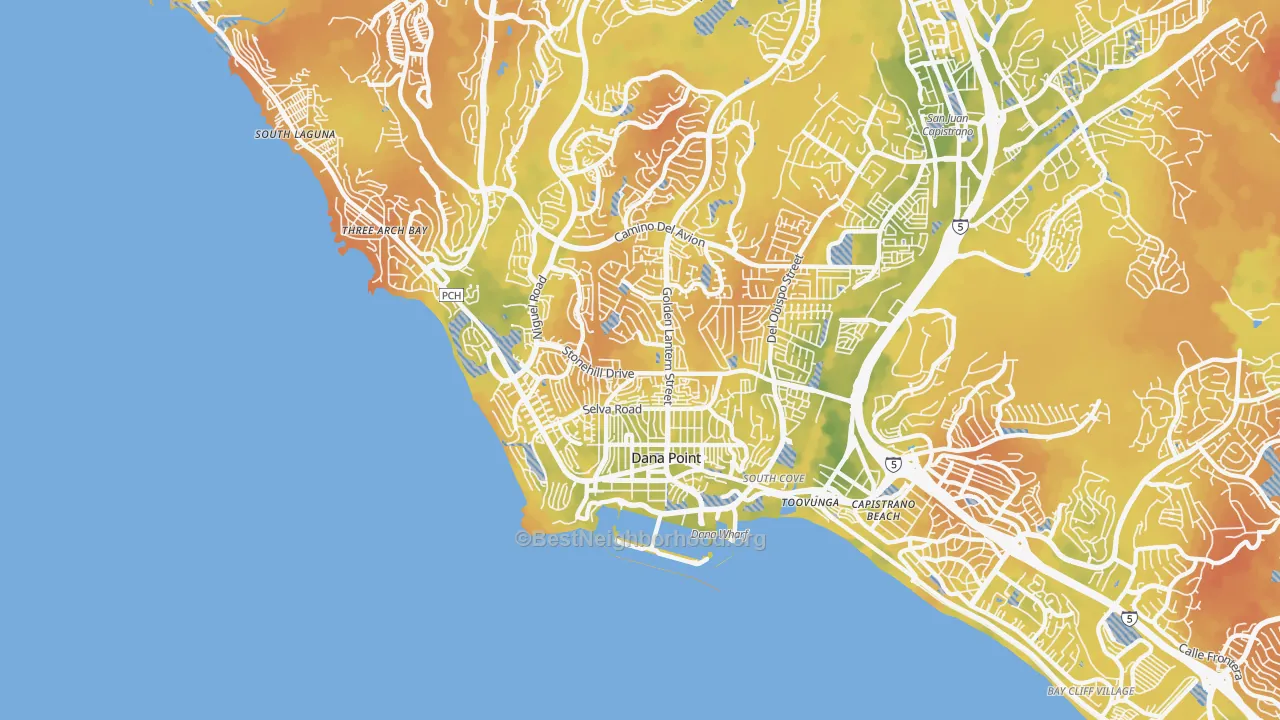 Bike Grade map of 92629, CA