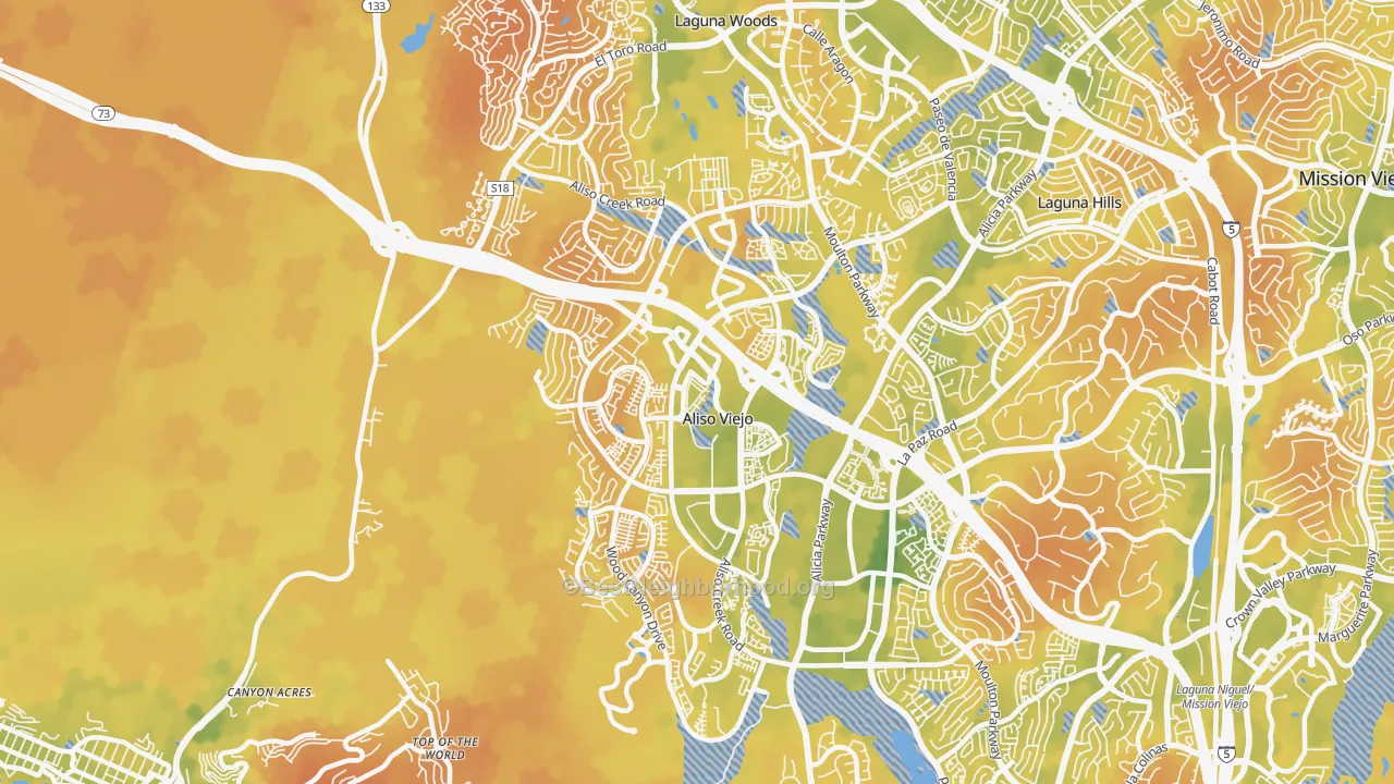 Bike Grade map of 92656, CA