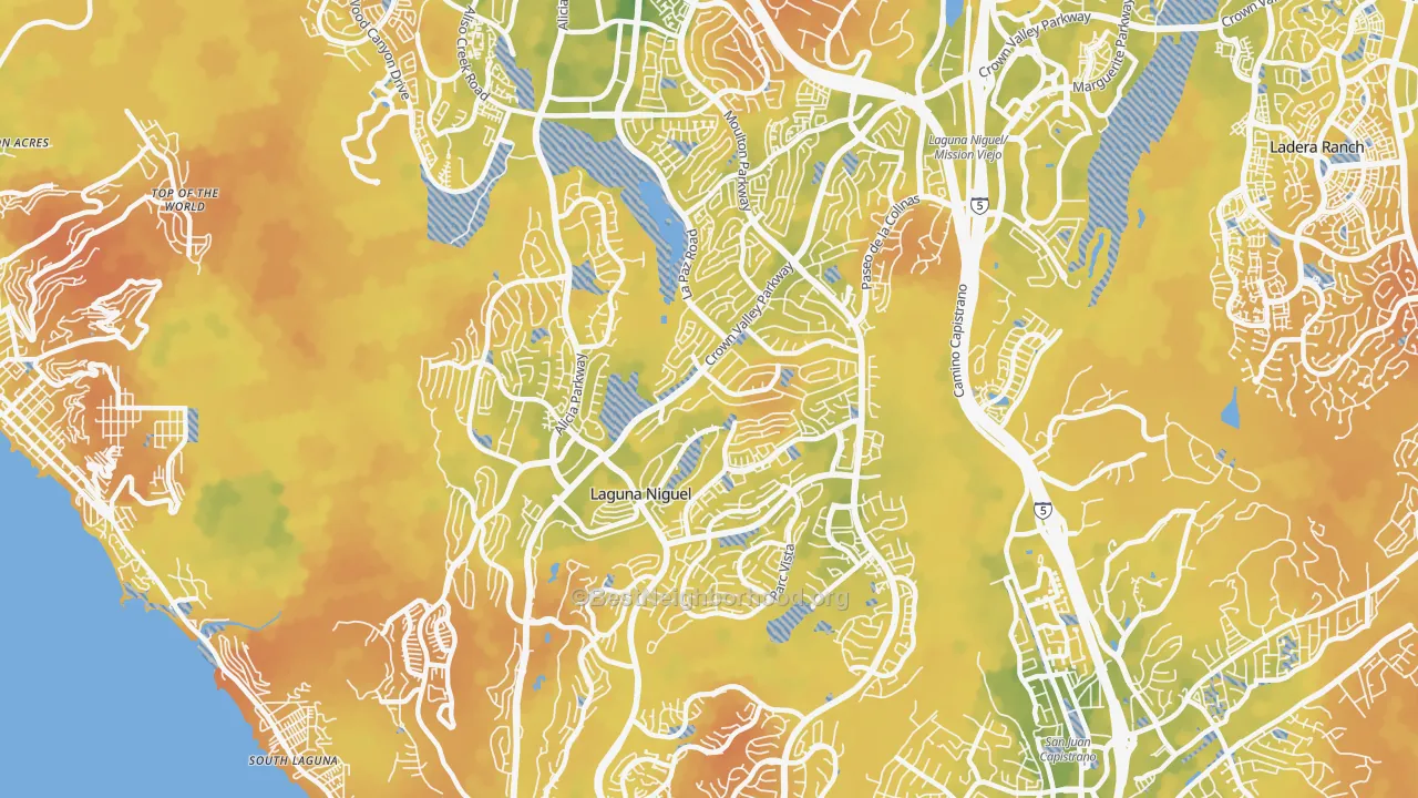 Bike Grade map of 92677, CA