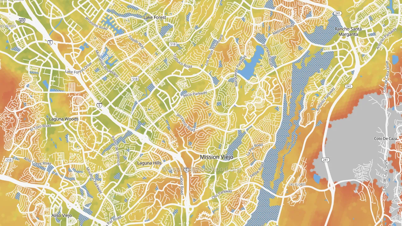 Bike Grade map of 92691, CA