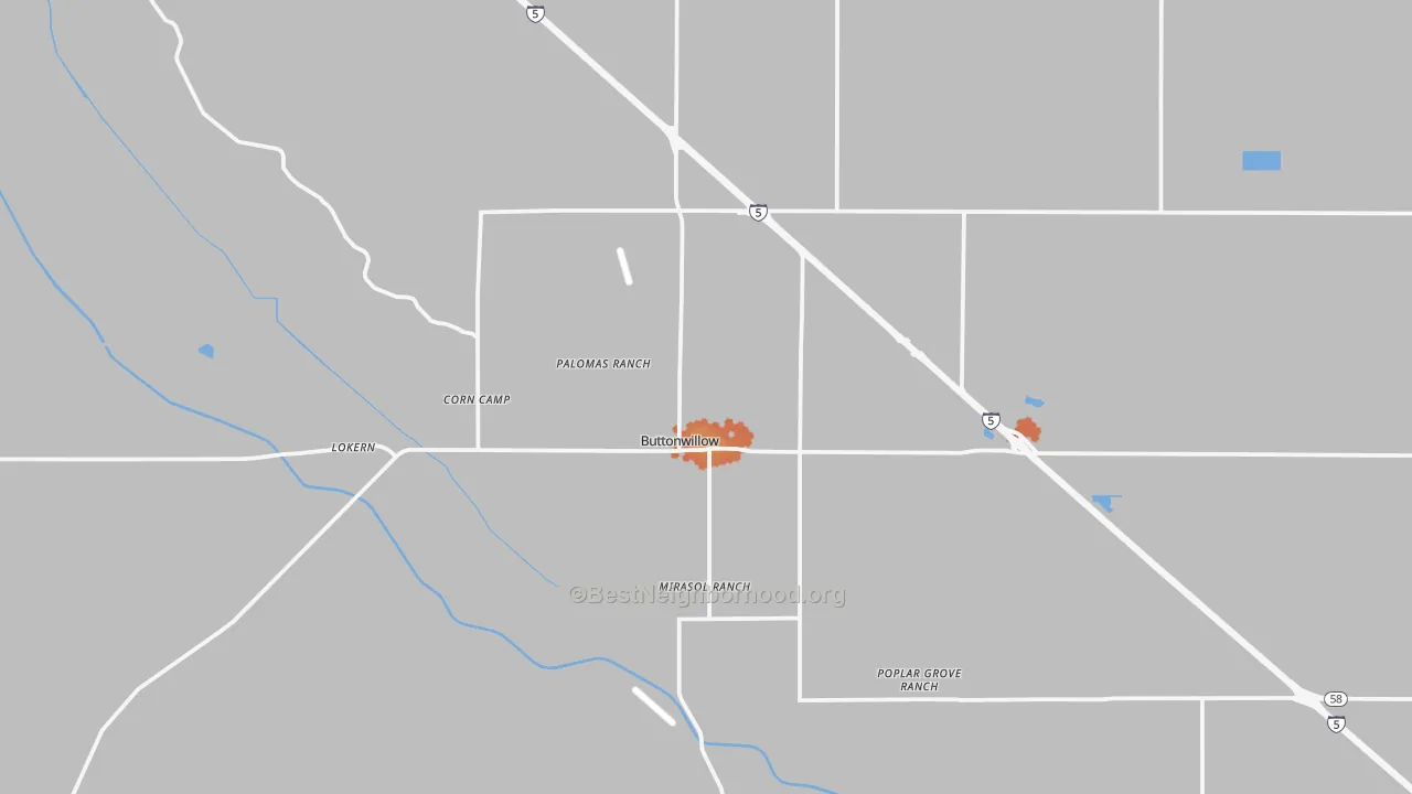 Bike Grade map of 93206, CA