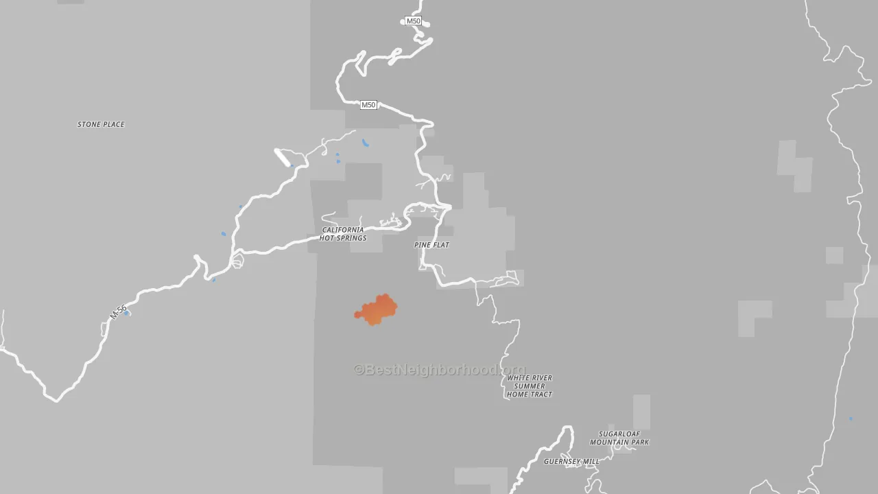 Bike Grade map of 93207, CA
