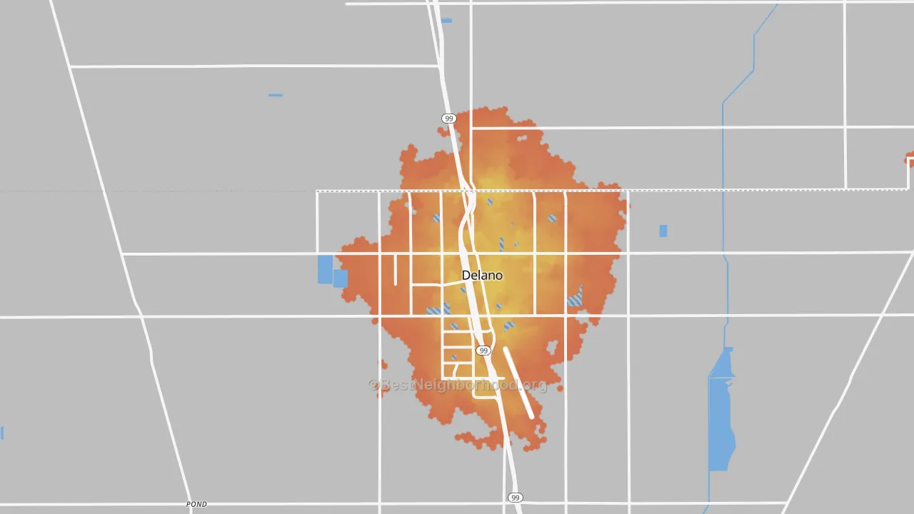 Bike Grade map of 93215, CA