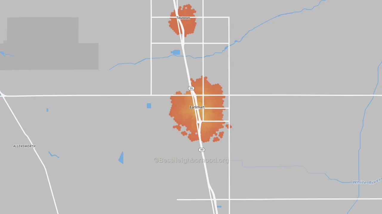 Bike Grade map of 93219, CA