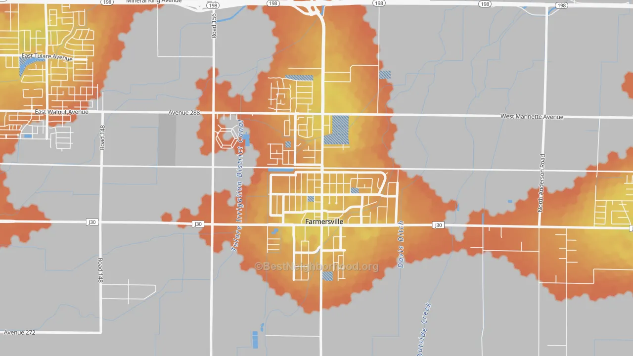 Bike Grade map of 93223, CA