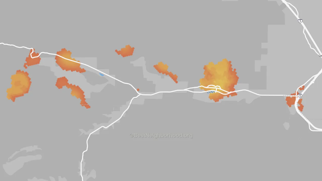 Bike Grade map of 93225, CA