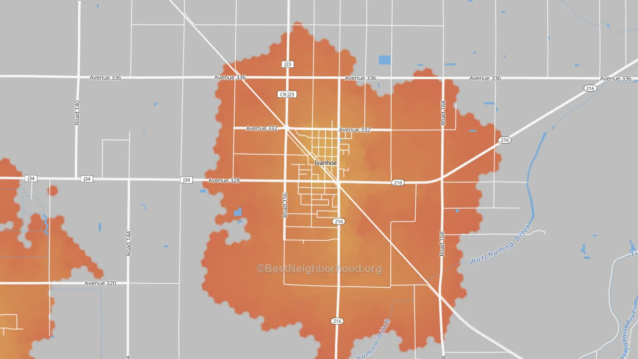 Bike Grade map of 93235, CA
