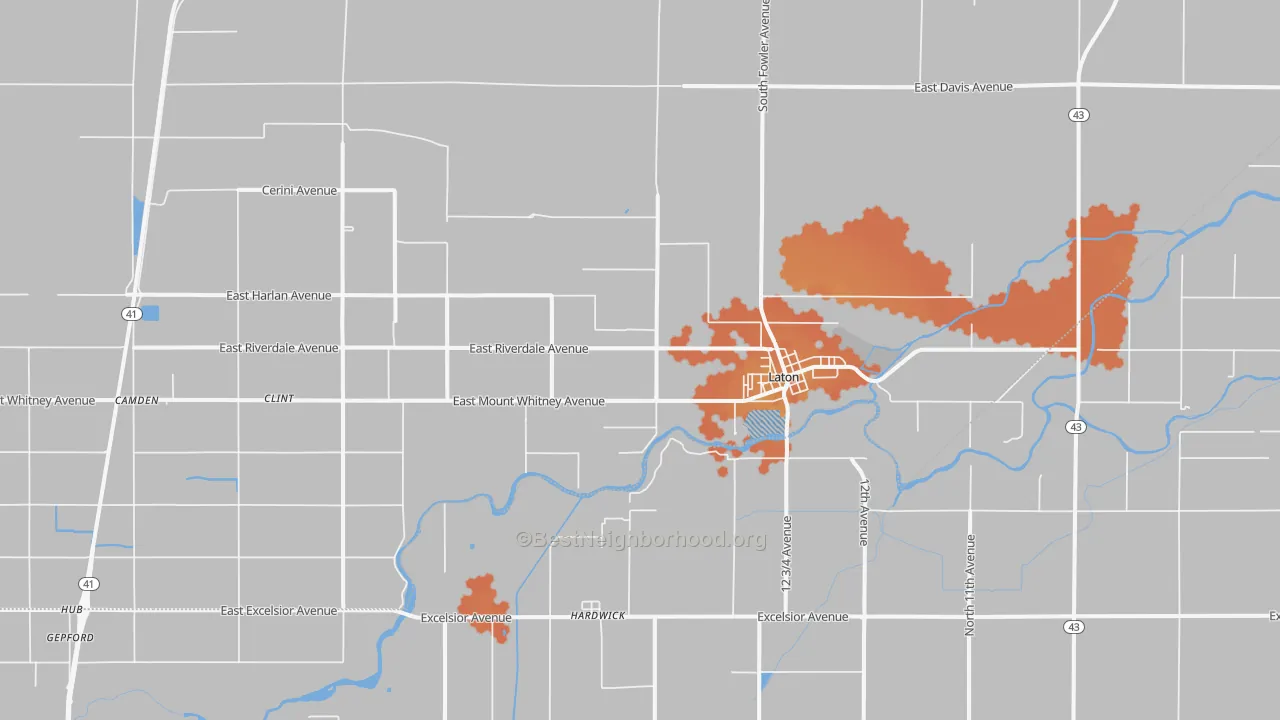 Bike Grade map of 93242, CA