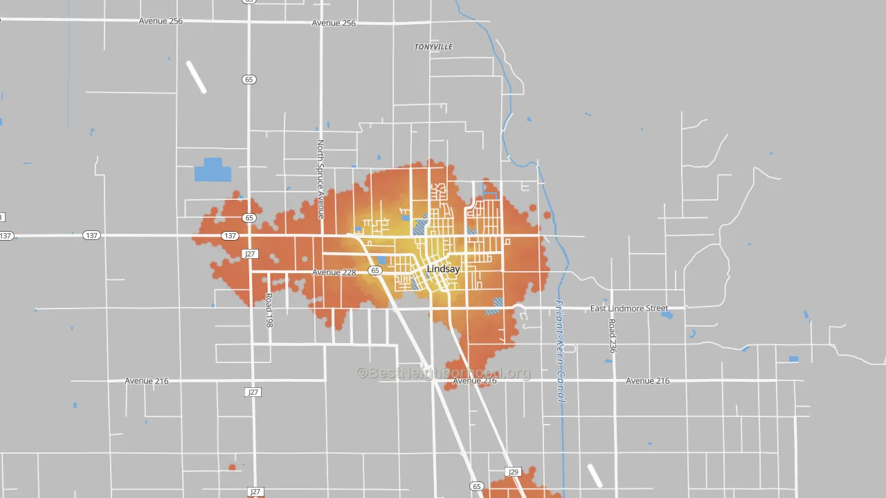 Bike Grade map of 93247, CA