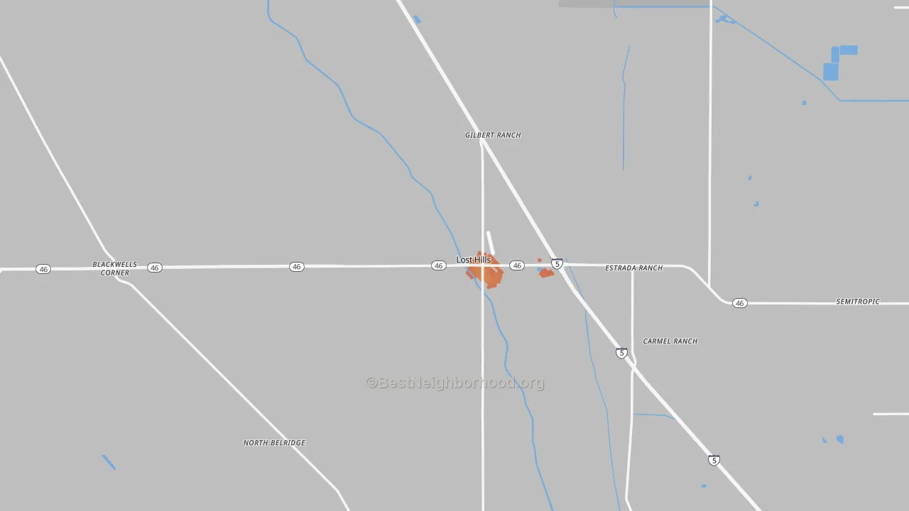 Bike Grade map of 93249, CA