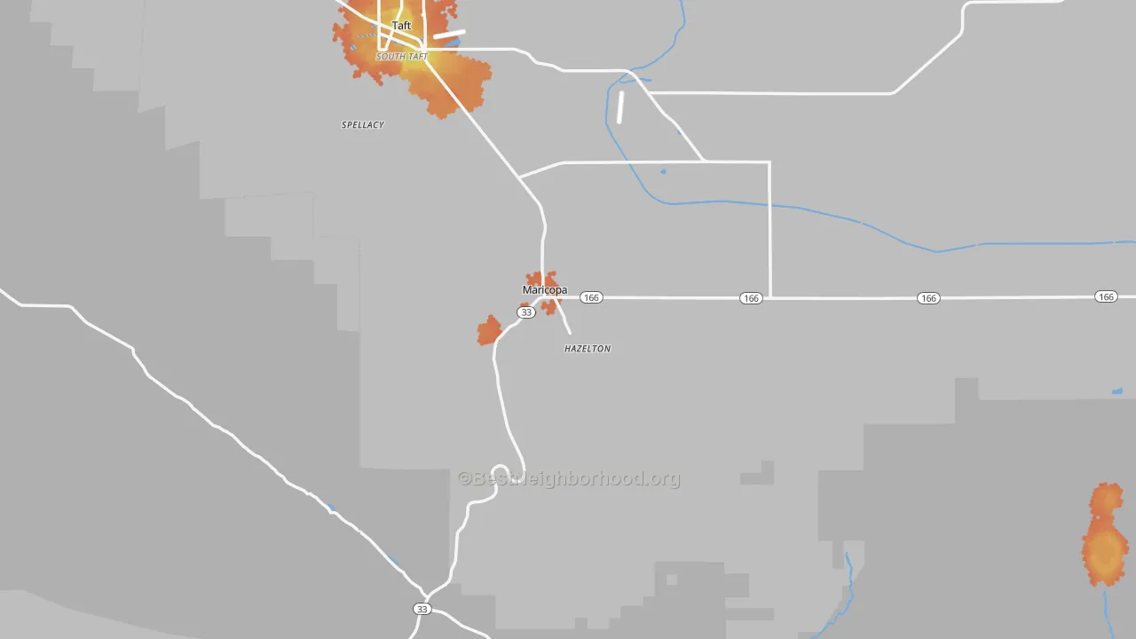 Bike Grade map of 93252, CA