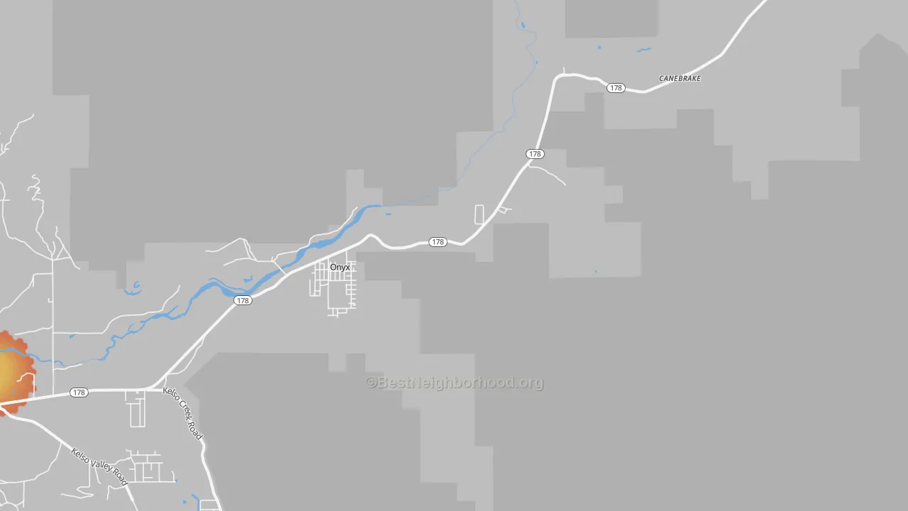 Bike Grade map of 93255, CA