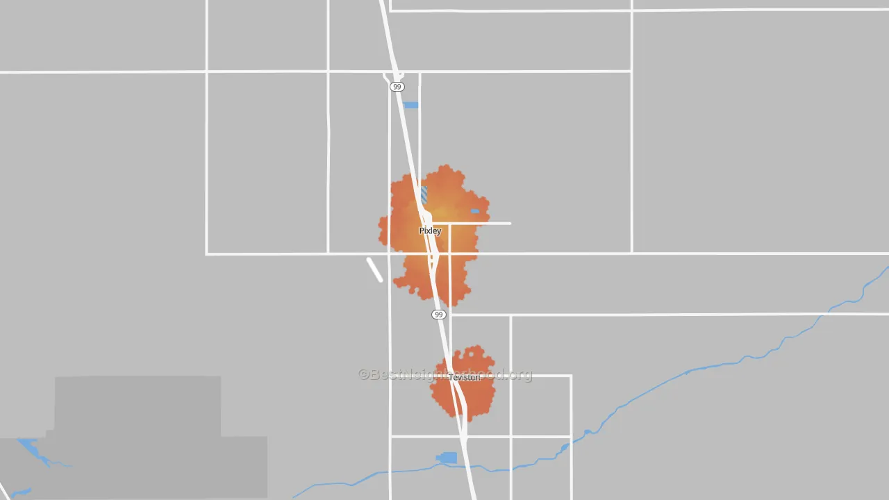 Bike Grade map of 93256, CA