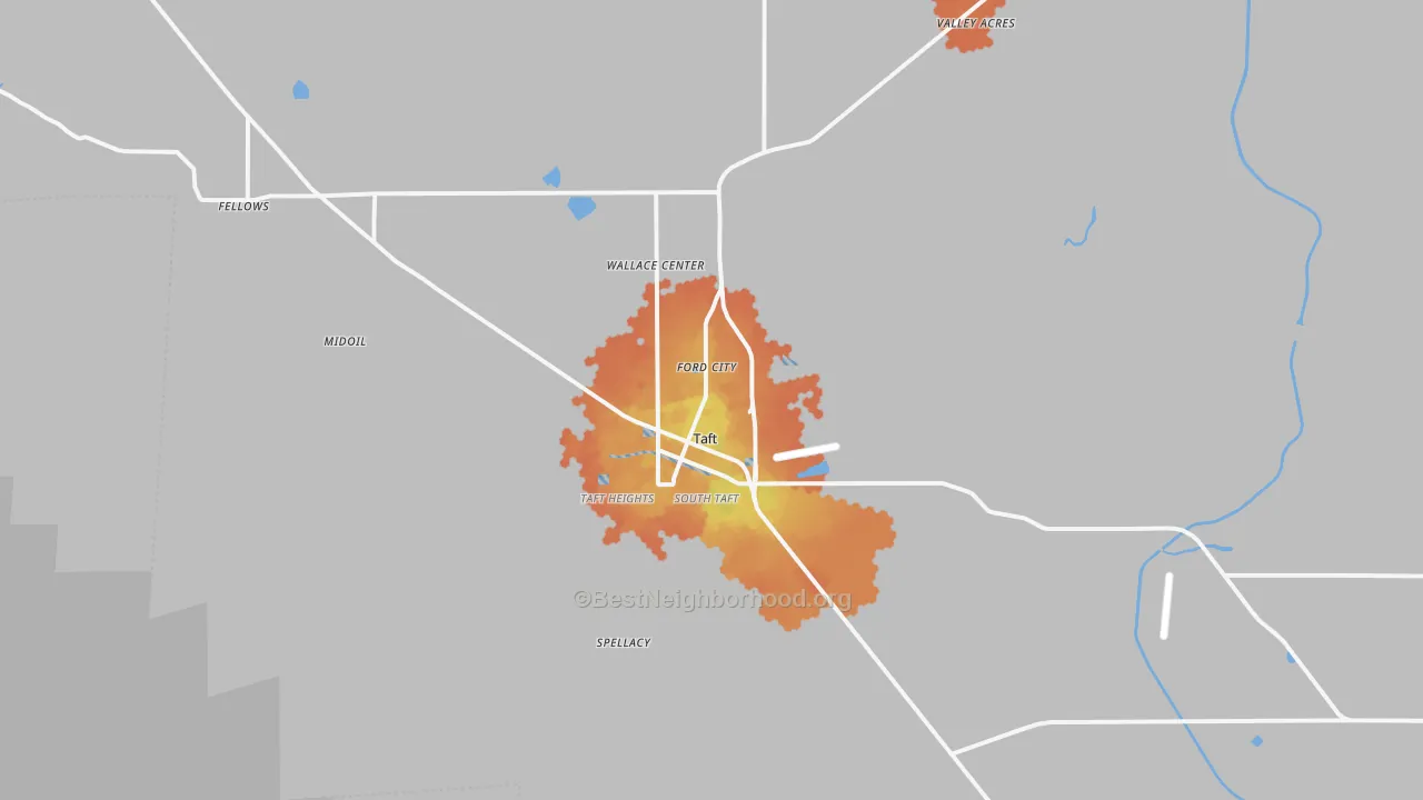 Bike Grade map of 93268, CA