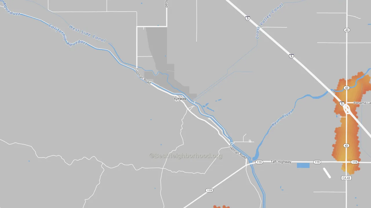 Bike Grade map of 93276, CA