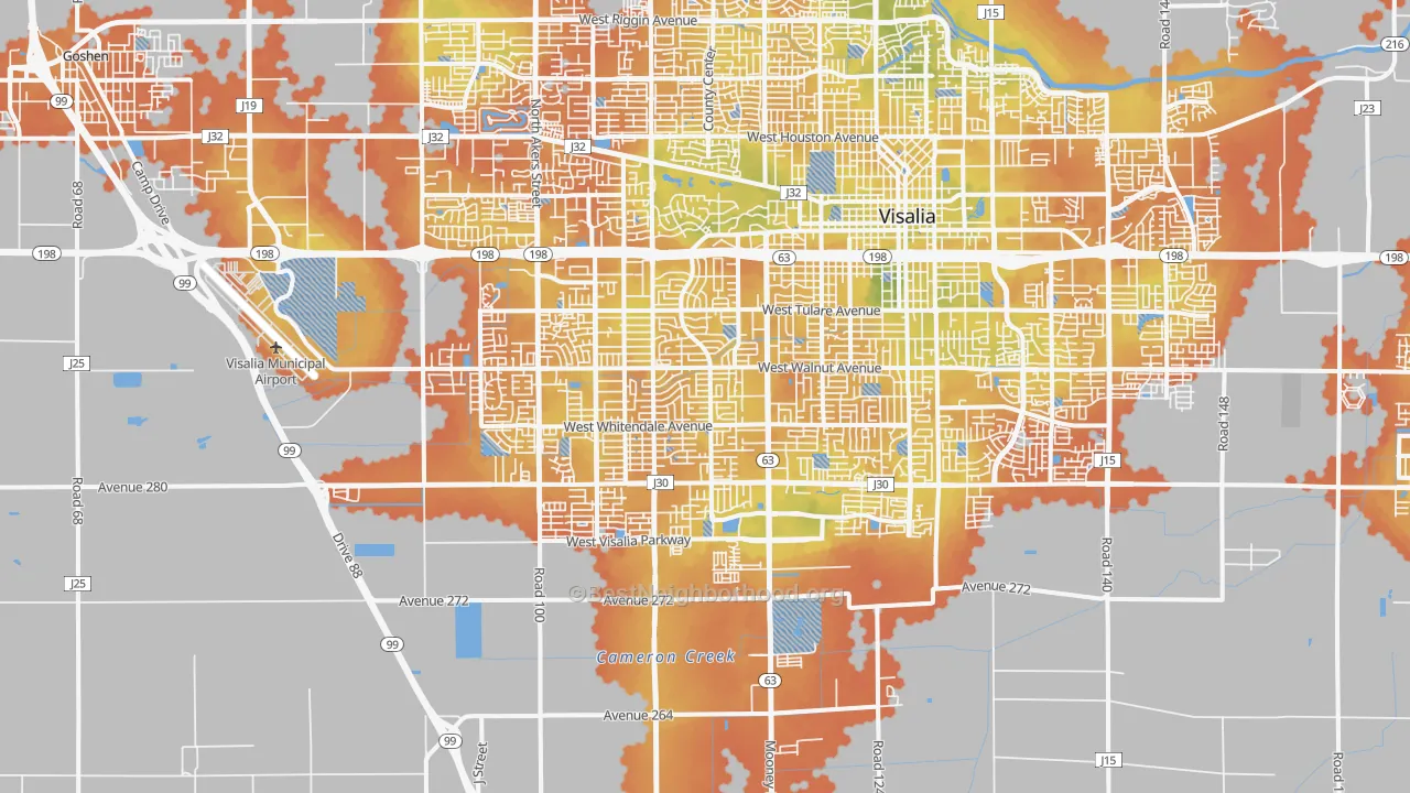 Bike Grade map of 93277, CA