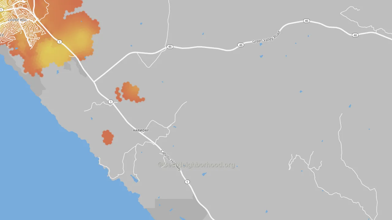 Bike Grade map of 93435, CA