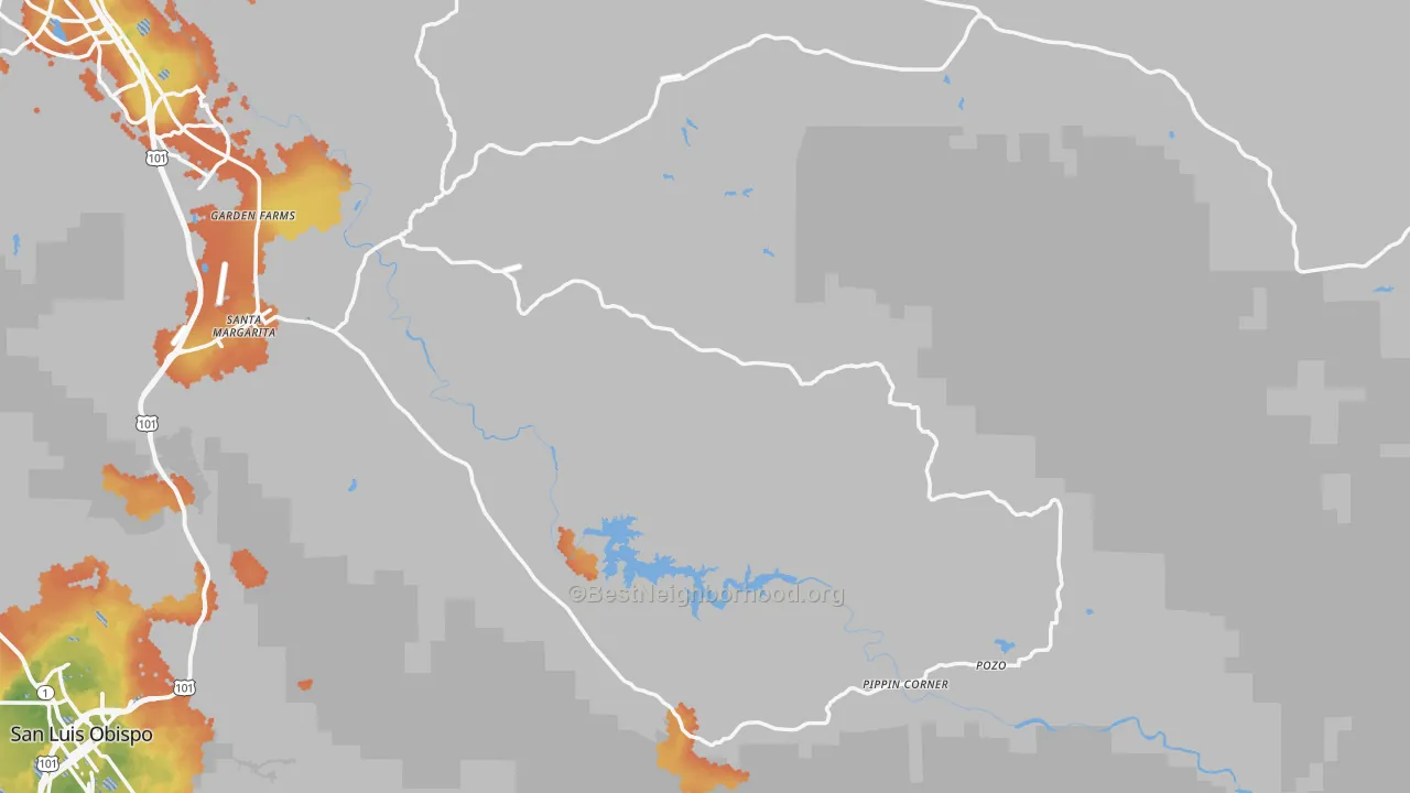 Bike Grade map of 93453, CA