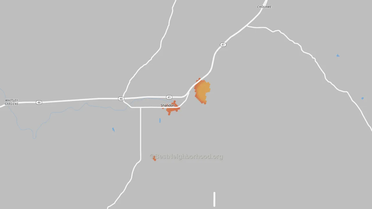 Bike Grade map of 93461, CA