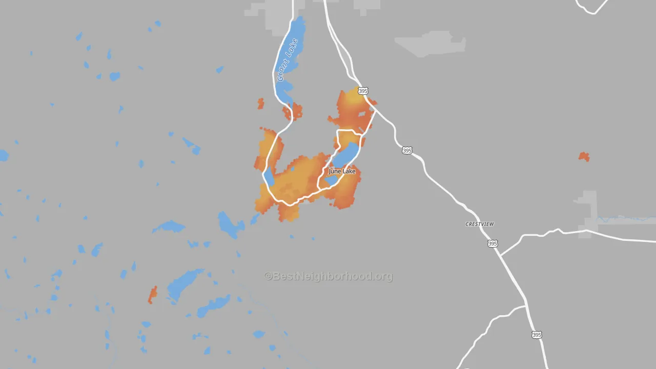 Bike Grade map of 93529, CA