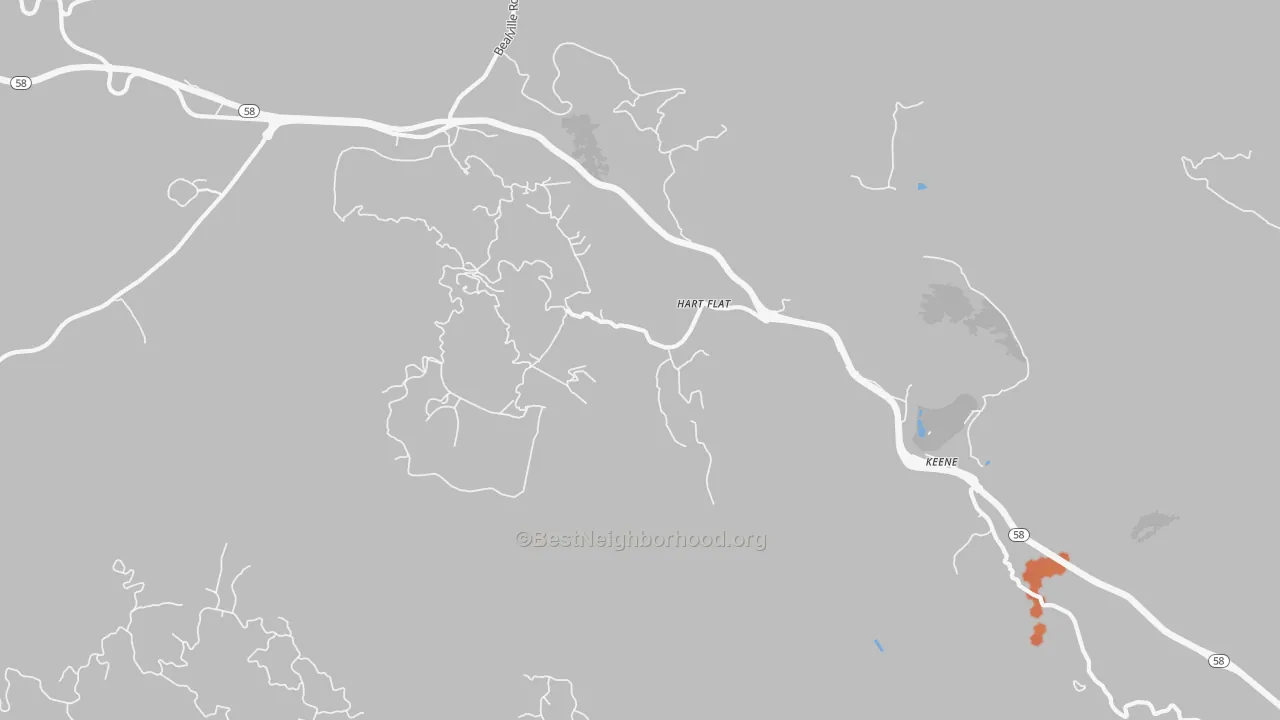Bike Grade map of 93531, CA