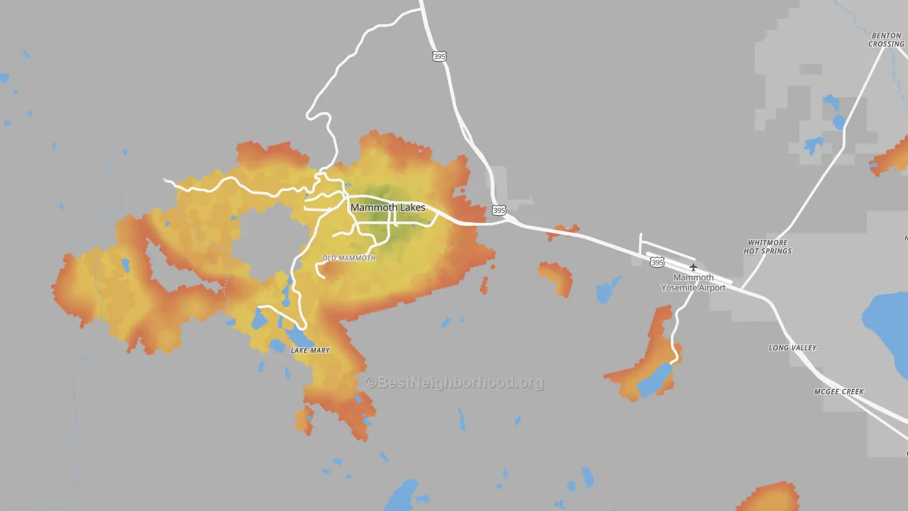 Bike Grade map of 93546, CA