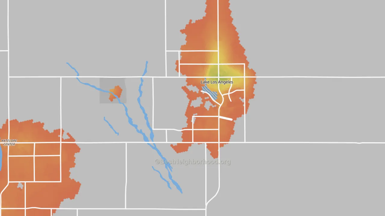 Bike Grade map of 93591, CA